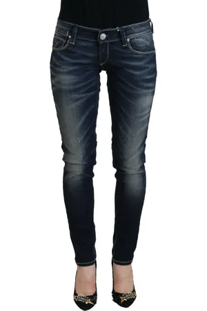 ACHT Gewaschene Slim-Fit-Denim-Jeans aus Baumwolle