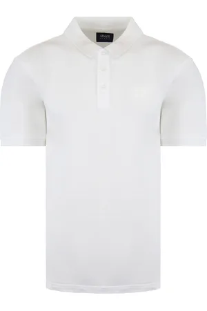 Emporio Armani Plain Herren weißes Poloshirt