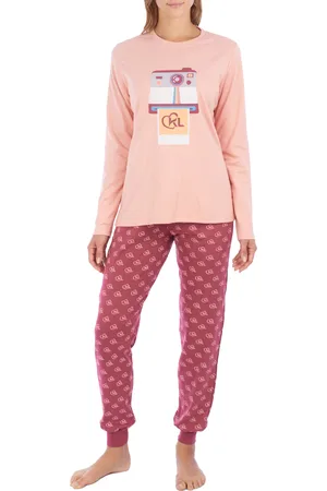 Kisses and Love KLP1 Damen-Winterpyjama mit langen Ärmeln