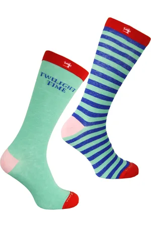 Scotch&Soda – 2er-Pack grün/blau bedruckte Herrensocken