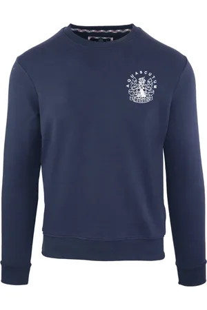 Aquascutum Aldis Sweatshirt in Marineblau mit Logo auf der Brust