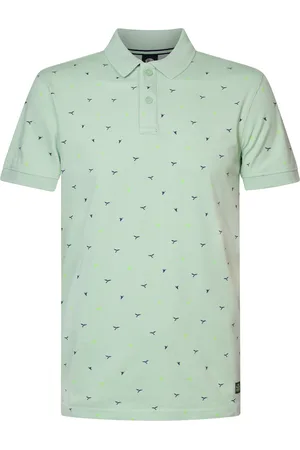 Petrol Industries Poloshirt mit All-over Muster Seashore Herren
