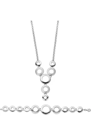 ORPHELIA Damen 925 Sterling Set: Kette + Armband - SET-019