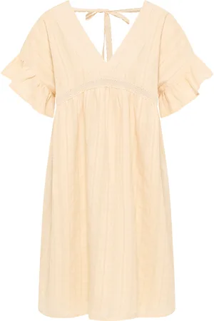 Dreimaster Kleid Damen Creme