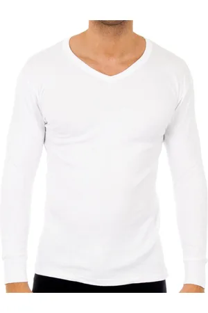 Abanderado Langärmeliges Thermo-T-Shirt mit V-Ausschnitt für Männer 0209