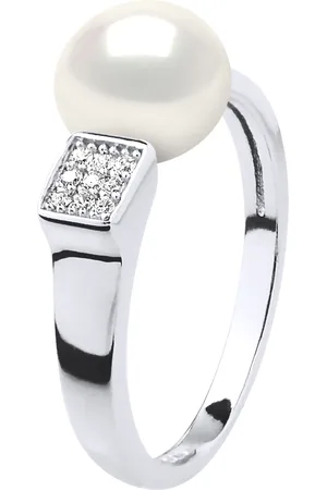 Diadema Ring Verstellbarer Süßwasserperlenschmuck 9-10mm 925