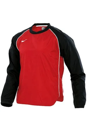 Nike Long Sleeve V-Ausschnitt Schwarz/Red Graphic Print Mens Football Top 264653 648