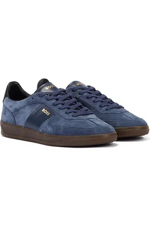 HUGO BOSS Brandon Tennis Wildleder Herren Dunkelblau Turnschuhe