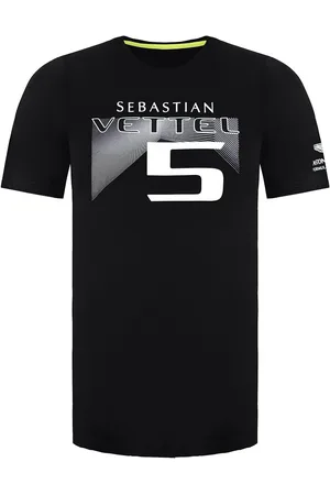 ASTON MARTIN F1 Sebastian Vettel Fahrer Herren Black T-Shirt