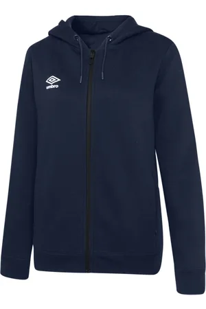Umbro Damen/Damen Club Leisure Full Zip Hoodie (Marineblau/Weiß)