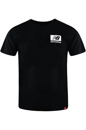 New Balance Neues Gleichgewicht Kurzarm schwarzer Crew Neck Männer NB Essentials ID T-Shirt MT13518 Bk