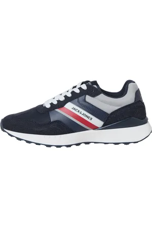 JACK & JONES Herren-Turnschuhe Boston Combo von der Marke . Der Schuh ist aus hochwertigem Kunstleder und Textil gefertigt. Marke: Modellname: Boston ComboKategorie: HerrenschuheMaterialien: Kunstleder, TextilFarbe: marineblau