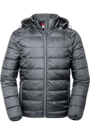 Russell Athletic Russell Adult Unisex Hooded Nano Jacket (Eisengrau)