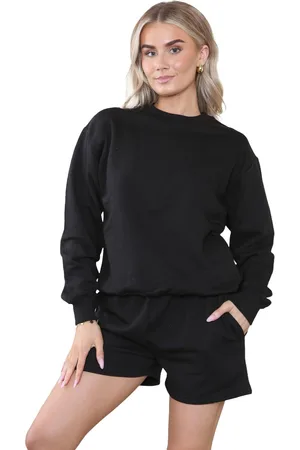 Enzo Kruze | Damen-Sweatshirt- und Shorts-Trainingsanzug
