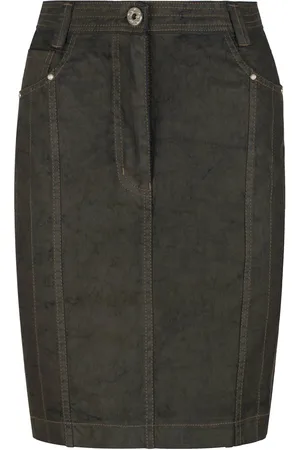 Conquista Denim Style Fitted Rock mit Nähten