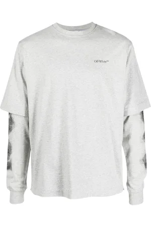 OFF-WHITE Jumbo Arrow Langarm-Doppel-T-Shirt in