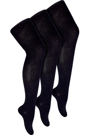 Sock Snob 3 Paar Multipack Mädchen Schulstrumpfhosen | Wärmehalter | Einfache blickdichte Strumpfhosen für Mädchen - Navy