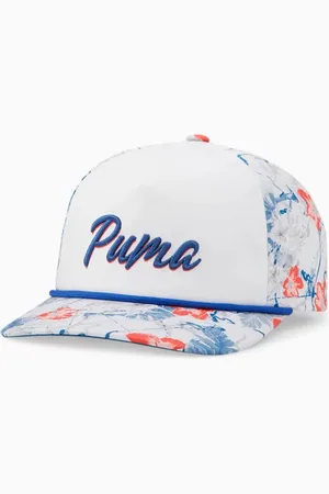 PUMA P 110 FlexFit Verstellbarer Weiß/Blau -Herren -Golfkappe 023807 01