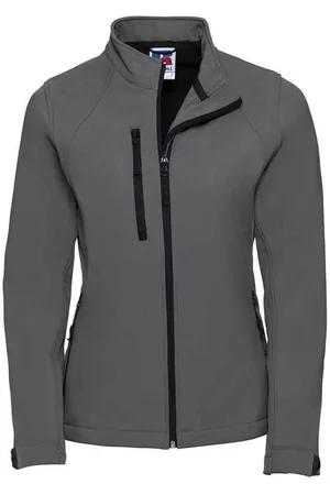 Russell Athletic Russell - Softshelljacke 3 Lagen für Damen (Titanium-Grau)