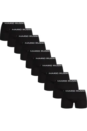 Mario Russo 10-Pack Basic Boxers von in der farbe und in größe L.