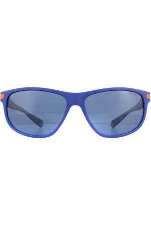 Polaroid Wrap Mens Orange Polarisierte Sonnenbrille