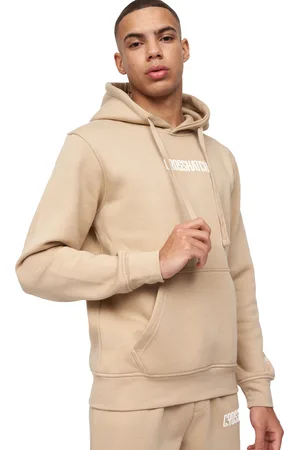 Crosshatch "Bellmant" Kapuzenpullover für Herren (Steinfarben)