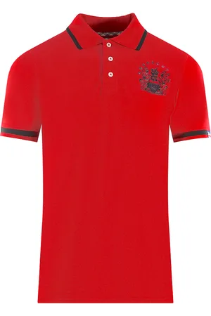 Aquascutum Aldis Rotes Poloshirt mit Spitze
