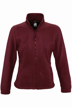 Sols NORTH Fleecejacke - Damen (Bordeaux)