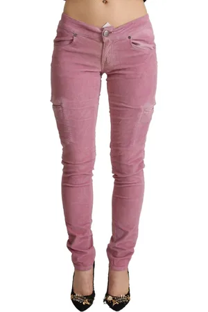 ACHT Skinny Denim Cargo-Jeans mit niedriger Taille