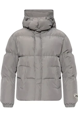 Diesel Schlichte graue Winterjacke