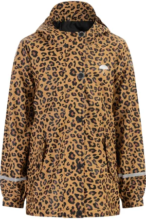 Schmuddelwedda Regenjacke Mädchen schwarz beige leo