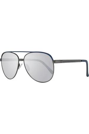 Guess Gunmetal Aviator Sonnenbrille mit verspiegelten Glasern