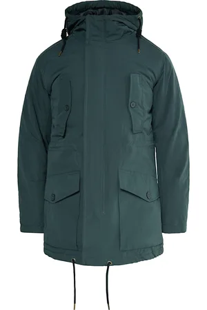 MO Wattierter Anorak Herren Holzkohle