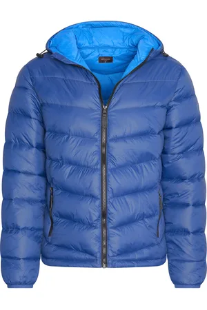 Cappuccino Italia Hooded Winter Jacket Navy von in der farbe und in größe L.