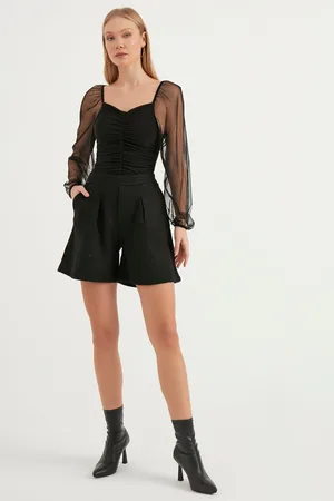 HERITA Plissierte Shorts