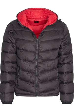 Cappuccino Italia Hooded Winter Jacket Zwart von in der farbe und in größe M.