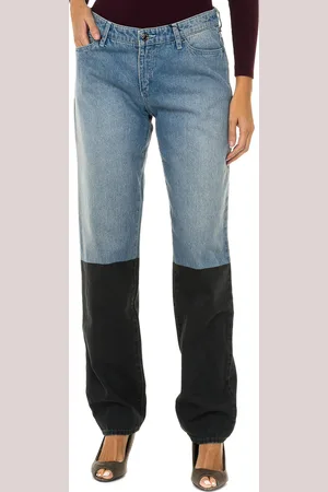 Emporio Armani Lange gerade geschnittene Denim-Hose 6Y5J15-5DWSZ Frau