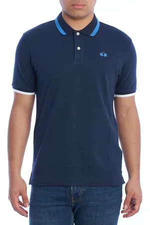 La Martina Slim Fit Kurzarm-Polo YMP006-PK001 Herren