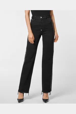 Philipp Plein Wide-Leg-Jeans