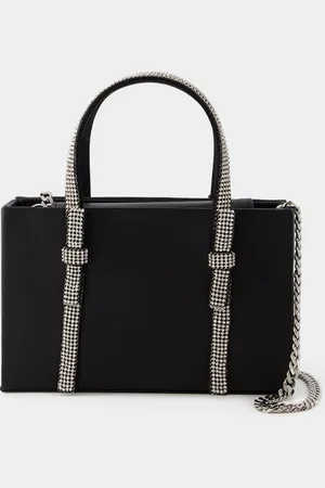 KARA Midi-Handtasche mit Schleife - - Leder