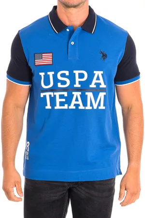 U.S. Polo Assn. PROS Kurzarm-Polo mit kontrastierendem Reverskragen 61429 man