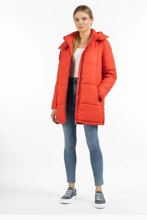 Dreimaster Parka mit Wattierung Damen Weiss