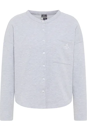 Dreimaster Sweatjacke Damen Melange