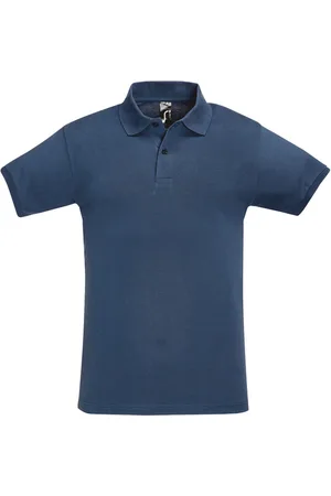 Sols Herren Perfect Pique Kurzarm-Poloshirt (Denim)