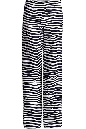 Conquista Gestreifte Hose mit weitem Bein