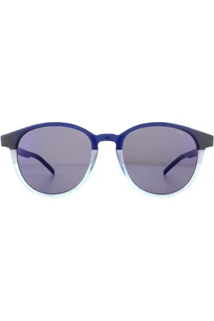 HUGO BOSS Hugo by Hugo Boss Runde Mens Matte Türkis Spiegel Sonnenbrillen