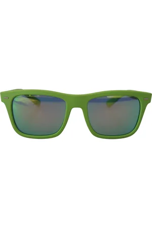 Dolce & Gabbana Wunderschone Acid Full Rim Sonnenbrille mit blauen Glasern