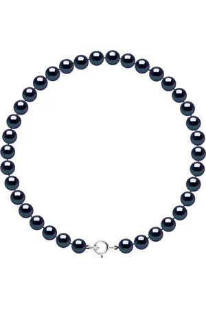 Diadema Armband - Echte Süßwasserperlen - Schwarzer Tahitian Style