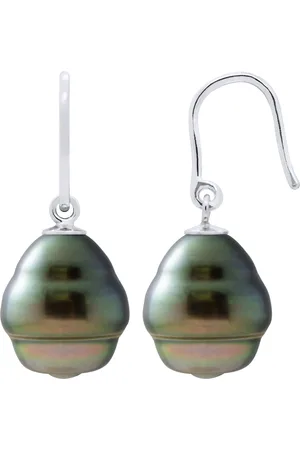 Diadema Ohrringe - Silber und echte Tahiti-Perlen