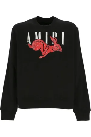 AMIRI Cny Rabbit Logo Schwarzes Sweatshirt